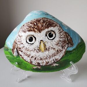 Owl | Original Painted Seashell